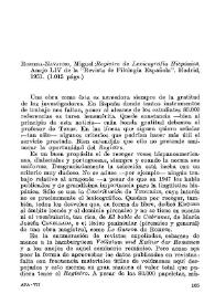 Romera-Navarro, Miguel, "Registro de Lexicografía Hispánica". Anejo LIV de la Revista de Filología española. Madrid, 1951, 1015 páginas / Manuel Alvar | Biblioteca Virtual Miguel de Cervantes