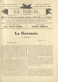 El Ideal : revista literaria y de variedades dedicada al bello sexo y al pueblo. Tomo I, núm. 14, 24 de abril de 1904 | Biblioteca Virtual Miguel de Cervantes