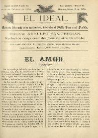 El Ideal : revista literaria y de variedades dedicada al bello sexo y al pueblo. Tomo I, núm. 17, 15 de mayo de 1904 | Biblioteca Virtual Miguel de Cervantes