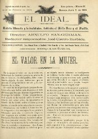 El Ideal : revista literaria y de variedades dedicada al bello sexo y al pueblo. Tomo I, núm. 20, 5 de junio de 1904 | Biblioteca Virtual Miguel de Cervantes