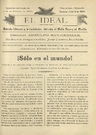 El Ideal : revista literaria y de variedades dedicada al bello sexo y al pueblo. Tomo I, núm. 24, 3 de julio de 1904 | Biblioteca Virtual Miguel de Cervantes