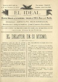 El Ideal : revista literaria y de variedades dedicada al bello sexo y al pueblo. Tomo I, núm. 25, 10 de julio de 1904 | Biblioteca Virtual Miguel de Cervantes