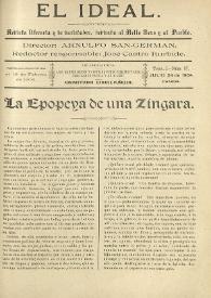 El Ideal : revista literaria y de variedades dedicada al bello sexo y al pueblo. Tomo I, núm. 27, 24 de julio de 1904 | Biblioteca Virtual Miguel de Cervantes