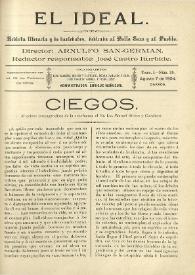 El Ideal : revista literaria y de variedades dedicada al bello sexo y al pueblo. Tomo I, núm. 29, 7 de agosto de 1904 | Biblioteca Virtual Miguel de Cervantes