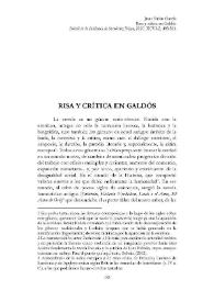 Risa y crítica en Galdós / Juan Varias García | Biblioteca Virtual Miguel de Cervantes