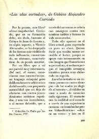 "Las alas cortadas", de Gabino Alejandro Carriedo  / L. de L. | Biblioteca Virtual Miguel de Cervantes