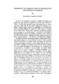 Presencia de Carlos V en la imaginación del pueblo flamenco / por Edmond Vandercammen | Biblioteca Virtual Miguel de Cervantes