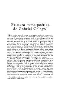 Primera suma poética de Gabriel Celaya / Leopoldo de Luis
 | Biblioteca Virtual Miguel de Cervantes