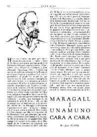 Maragall i Unamuno cara a cara / per Joan Fuster | Biblioteca Virtual Miguel de Cervantes