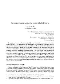 Cartas de Carmen Arriagada. Modernidad e histeria / Jorge Sánchez S. | Biblioteca Virtual Miguel de Cervantes