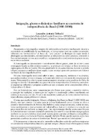 Imigração, gênero e dinâmicas familiares no contexto de independência do Brasil (1800-1890) / Losandro Antonio Tedeschi     | Biblioteca Virtual Miguel de Cervantes