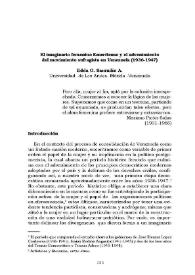 El imaginario femenino emeritense y el advenimiento del movimiento sufragista en Venezuela (1936-1947) / Edda O. Samudio A. | Biblioteca Virtual Miguel de Cervantes