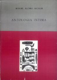 Antología íntima (1961-1962) / Manuel Alonso Alcalde | Biblioteca Virtual Miguel de Cervantes