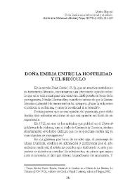 Doña Emilia entre la hostilidad y el ridículo  / Marina Mayoral  | Biblioteca Virtual Miguel de Cervantes