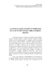 La huella del secreto familiar en los cuentos de Emilia Pardo Bazán  / Christian Boyer  | Biblioteca Virtual Miguel de Cervantes