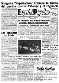 España popular : semanario al servicio del pueblo español. Año II, núm. 80, 1.º de diciembre de 1941 | Biblioteca Virtual Miguel de Cervantes