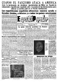 España popular : semanario al servicio del pueblo español. Año II, núm. 81, 15 de diciembre de 1941 | Biblioteca Virtual Miguel de Cervantes