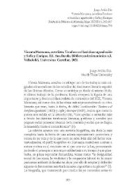 Vicenta Maturana, novelista. "Teodoro o el huérfano agradecido"
y "Sofía y Enrique". Ed. Ana Rueda. Biblioteca decimonónica n.3,
Valladolid, Universitas Castellae, 2021. [Reseña bibliográfica] / Jorge Avilés-Diz  | Biblioteca Virtual Miguel de Cervantes