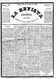 La Revista española : periódico dedicado a la Reina Ntra. Sra. Núm.106. viernes 18 de octubre de 1833 | Biblioteca Virtual Miguel de Cervantes