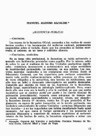 ¡Audiencia pública! / Manuel Alonso Alcalde | Biblioteca Virtual Miguel de Cervantes