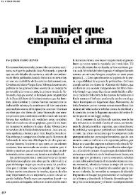 La mujer que empuña el arma / Por Jesús Cano Reyes | Biblioteca Virtual Miguel de Cervantes