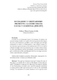 Socialismo y cristianismo primitivo: "La democracia social" y "Germinal" (1890-1897)  / Dolores Thion Soriano-Mollá | Biblioteca Virtual Miguel de Cervantes