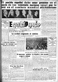 España popular : semanario al servicio del pueblo español. Año III, núm. 83, 17 de enero de 1942 | Biblioteca Virtual Miguel de Cervantes