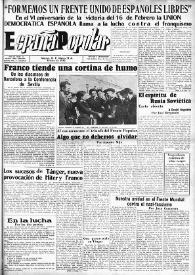 España popular : semanario al servicio del pueblo español. Año III, núm. 85, 17 de febrero de 1942 | Biblioteca Virtual Miguel de Cervantes