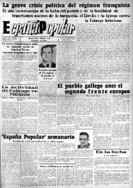 España popular : semanario al servicio del pueblo español. Año III, núm. 99, 11 de septiembre de 1942 | Biblioteca Virtual Miguel de Cervantes