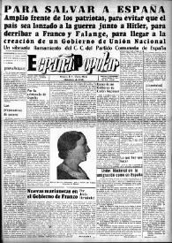 España popular : semanario al servicio del pueblo español. Año III, núm. 101, 25 de septiembre de 1942 | Biblioteca Virtual Miguel de Cervantes