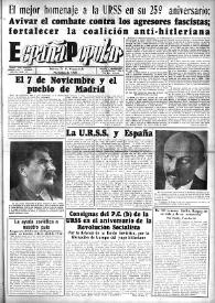 España popular : semanario al servicio del pueblo español. Año III, núm. 107, 6 de noviembre de 1942 | Biblioteca Virtual Miguel de Cervantes