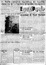 España popular : semanario al servicio del pueblo español. Año III, núm. 111, 4 de diciembre de 1942 | Biblioteca Virtual Miguel de Cervantes