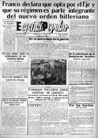 España popular : semanario al servicio del pueblo español. Año III, núm. 112, 11 de diciembre de 1942 | Biblioteca Virtual Miguel de Cervantes