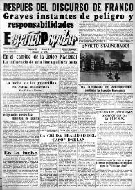 España popular : semanario al servicio del pueblo español. Año III, núm. 113, 18 de diciembre de 1942 | Biblioteca Virtual Miguel de Cervantes