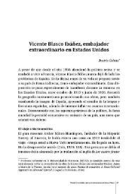 Vicente Blasco Ibáñez, embajador extraordinario en Estados Unidos  / Beatriz Cobeta  | Biblioteca Virtual Miguel de Cervantes