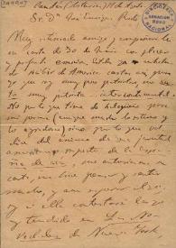 Carta de Leopoldo Alas, Clarín a Jose Enrique Rodó. Candés (Asturias), 11 de agosto de 1897 | Biblioteca Virtual Miguel de Cervantes