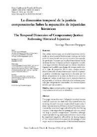 La dimensión temporal de la justicia compensatoria: Sobre la reparación de injusticias históricas / Santiago Truccone-Borgogno | Biblioteca Virtual Miguel de Cervantes