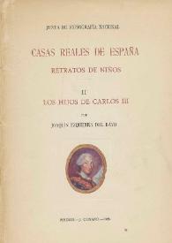 Casa reales de España. Retratos de niños. II / por F. J. Sánchez Cantón | Biblioteca Virtual Miguel de Cervantes