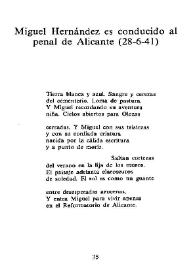 Miguel Hernández es conducido al penal de Alicante (28-6-41) / Leopoldo de Luis  | Biblioteca Virtual Miguel de Cervantes