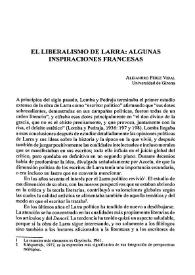 El liberalismo de Larra: algunas inspiraciones francesas / Alejandro Pérez Vidal | Biblioteca Virtual Miguel de Cervantes