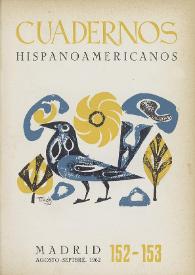 Cuadernos Hispanoamericanos. Núm. 152-153, agosto-septiembre 1962 | Biblioteca Virtual Miguel de Cervantes