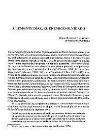 Clemente Díaz, el enemigo olvidado / Borja Rodríguez Gutiérrez | Biblioteca Virtual Miguel de Cervantes