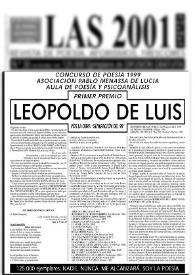 Primer premio Leopoldo de Luis por la obra "Generación del 98" / Olga de Lucía Vicente | Biblioteca Virtual Miguel de Cervantes