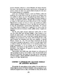 Leonor y Guiomar en algunos poemas de Antonio Machado  / José Luis Cano  | Biblioteca Virtual Miguel de Cervantes