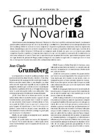 Dos entrevistas de Santiago Martín Bermúdez: "Grundberg y Novarina" / Santiago Martín Bermúdez   | Biblioteca Virtual Miguel de Cervantes