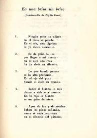 En una brisa sin brisa : (Cancionerillo de Phyllis Court) / Concha Zardoya | Biblioteca Virtual Miguel de Cervantes