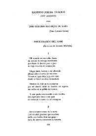 Segundo poema trágico: "Don Antonio" / por José Gerardo Manrique de Lara | Biblioteca Virtual Miguel de Cervantes