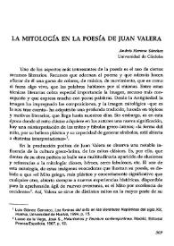 La mitología en la poesía de Juan Valera  / Ándres Herrera Sánchez  | Biblioteca Virtual Miguel de Cervantes