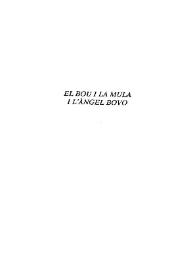 El bou i la mula i l'àngel bovo / Eduard Escalante ; edició a cura de Josep Lluís i Rodolf Sirera | Biblioteca Virtual Miguel de Cervantes