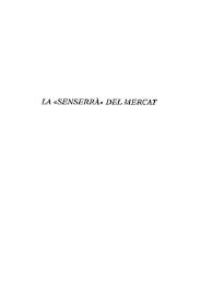 La "senserrà" del mercat / Eduard Escalante ; edició a cura de Josep Lluís i Rodolf Sirera | Biblioteca Virtual Miguel de Cervantes